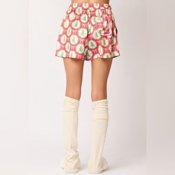 902. SATIN CHRISTMAS TREE AND BOW PJS - Picture 9 of 11